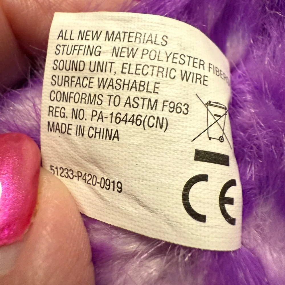 Harry Potter Pygmy Puff Purple Plush Hedgehog stuffed Toy Universal Studios